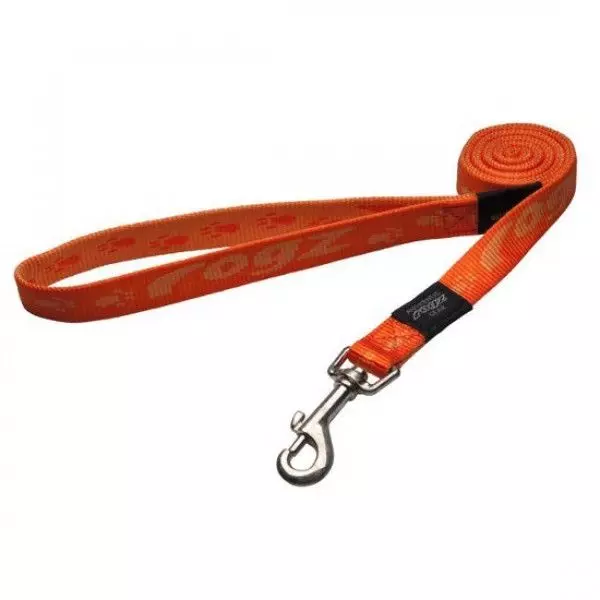 Поводок для собак Rogz "Alpinist", размер M, ширина 1,6см, длина 1,4м, оранжевый