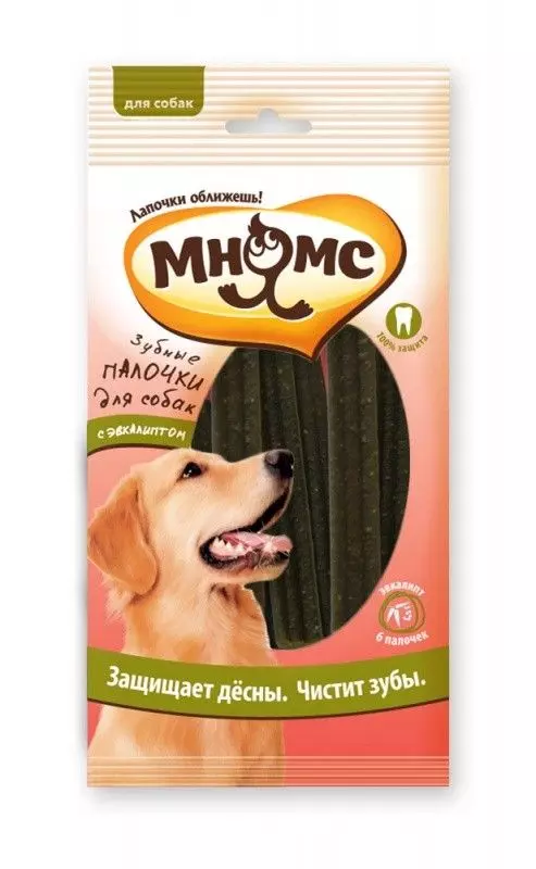 Лакомство для собак Мнямс Зубные палочки эвкалипт 20 гр. 6 шт.