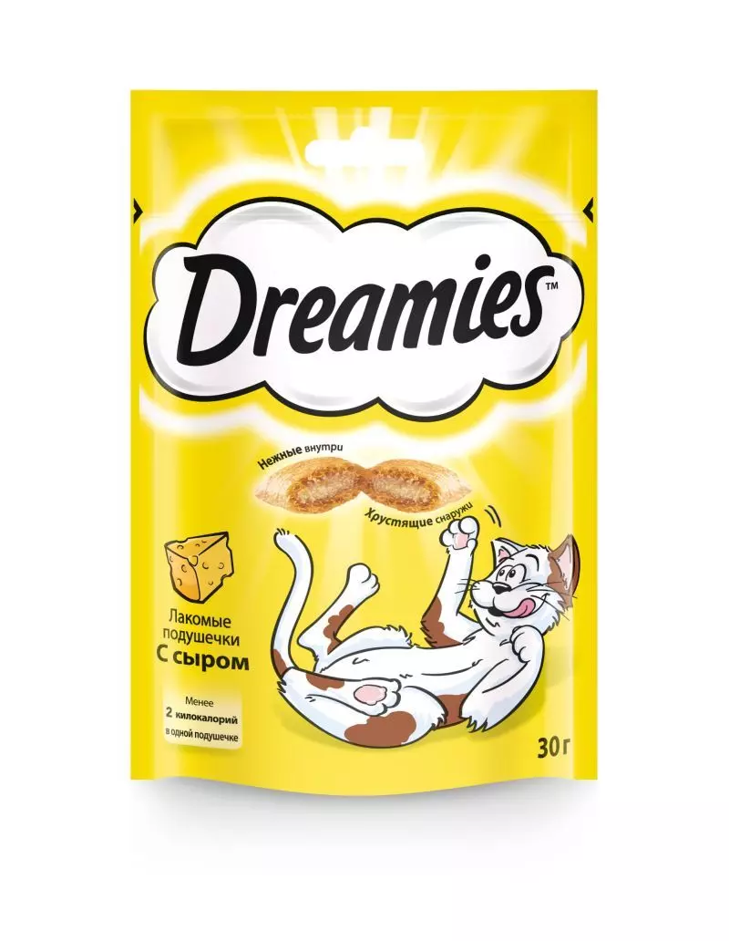 Лакомство для кошек Dreamies подушечки с сыром 30 г