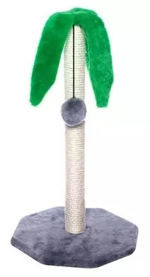 Когтеточка Yami-Yami "Пальма" с помпоном, 63см 36*34см серый