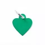 Адресник My Family Basic Сердце зелёный маленький