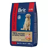 Сухой корм для взрослых собак крупных пород Brit Premium Dog Adult Large Курица 8 кг