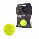 Светящийся силиконовый мячик для собак Richi желтый 6,5 см с LED подсветкой