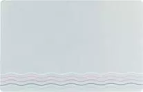 Коврик под миску с рисунком Волны 44 х 28 см, серый