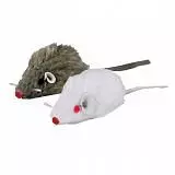 Игрушка для кошек Трикси Мышь серая с погремушкой 4056OS 5см