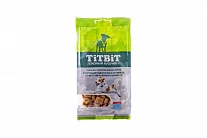 Лакомство для собак ТитБит Хрустящие подушечки с начинкой со вкусом индейки и шпината 95г (срок 10.22)