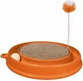 Когтеточка для кошек круглая Хаген Plan-n-Scratch оранжевая