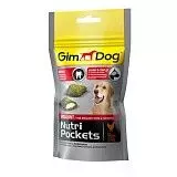 Витаминизированное лакомство для собак Подушечки Gimdog Nutri Pockets бриллиант с минералами