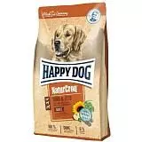 Сухой корм для собак всех пород Happy Dog Натур Крок Говядина, рис 4 кг