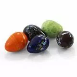 Грунт Триол декор Камни яйца разноцветные 25-30 мм 10 шт в сетке