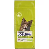 Сухой корм для взрослых собак Дог Чау Адулт ягненок 14 кг (дефект 5-10 см, потери веса нет)
