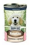 Консервы для щенков Happy Dog Natur Line телятина сердце 410г