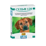 Антибактериальный препарат для собак АВЗ Сульф-120 6 табл. (срок 06.2022)