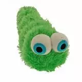Игрушка для собак Croci Гусеница со звуком 23 см плюшевая, зеленая 