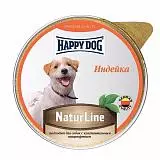 Паштет для собак маленьких пород Happy Dog Natur Line индейка 125г