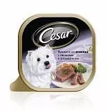 Консервы для собак Цезарь фрикасе из ягненка с овощами и розмарином 100 г