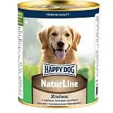 Консервы для собак с чувствительным пищеварением Happy Dog NaturLine телятина с сердцем, печенью, рубцом 970 г