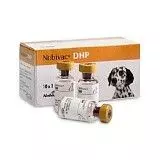 Вакцина для собак Нобивак DHP против чумы плотоядных, инфекционного гепатита и парвовирусной инфекции, 1 ампула