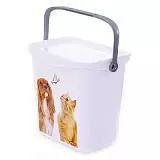 Мультифункциональный контейнер для кошек и собак Curver PetLife "Домашние любимцы" большой, на 6л, 26*20*24 см 