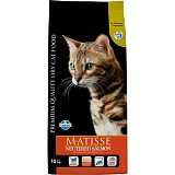 Сухой корм для стерилизованных кошек и кастрированных котов Матисс с лососем 10 кг (дефект упаковки)