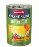 Консервы для Animonda Gran Carno Superfoods курица/шпинат/малина/тыквенные семечки 400 г