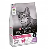 Сухой корм для кошек Проплан Деликат с чувствительным пищеварением 1,5 кг + 400г (дефект 5-10 см)