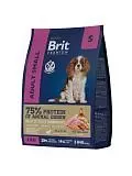 Сухой корм для взрослых собак мелких пород Brit Premium Dog Adult Small Курица 3 кг