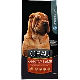Сухой корм для взрослых собак средних и крупных пород Чибау Сенситив, с ягненком 12 кг (дефект упаковки 3-5см)