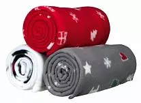 Подстилки для животных Трикси Рождественские Yuki 100*70 см & 150*100 см красный/серый/белый