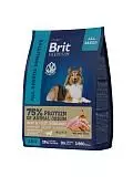 Сухой корм для взрослых собак всех пород с чувствительным пищеварением Brit Premium Dog Sensitive Ягненок/индейка 3 кг