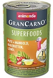 Консервы для Animonda Gran Carno Superfoods индейка/мангольд/шиповник/льняное масло 400 г (срок 10.22)