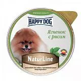 Паштет для собак Happy dog Natur Line ягненок с рисом 125г
