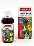 Витамины для собак и кошек Беафар Vit Total при линьке 50 мл