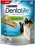 Лакомство для средних пород собак Purina DentaLife Здоровые зубы и десна 115 г