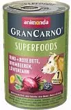 Консервы для Animonda Gran Carno Superfoods говядина/свекла/ежевика/одуванчик 400 г