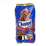 Сухой корм для взрослых собак Чаппи говядина 15 кг (дефект упаковки 6 см)
