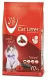 Комкующийся наполнитель для кошек Van Cat "100% Натуральный", без пыли, пакет (Natural) (10 кг.)