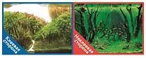 Фон двухсторонняя самоклеющаяся Prime Коряги с растениями/Растительные холмы 50x100см