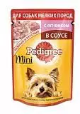 Влажный корм для взрослых собак миниатюрных пород Педигри с ягненком в соусе 85 г