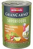 Консервы для Animonda Gran Carno Superfoods индейка/мангольд/шиповник/льняное масло 400 г