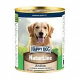 Консервы для собак с чувствительным пищеварением Happy Dog NaturLine ягненок с сердцем, печенью и рубцом 970г