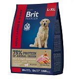 Сухой корм для взрослых собак крупных Brit Premium Dog Adult Large Курица 15 кг
