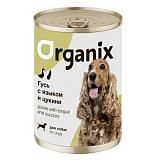 Консервы для собак Organix рагу из гуся с языком и цукини 400гр