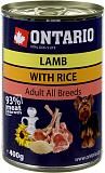 Консервы для собак Ontario ягненок и рис 400г