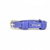 Ошейник для собак Collar Glamour без украшений 15 мм*27-36 см, голубой