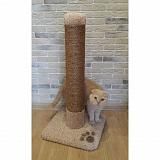 Столб-когтеточка для кошек Кисмит СТ12-80-ФГ 40*40*80 см