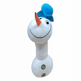 Игрушка для собак GiGwi Снеговик с пищалкой 21 см