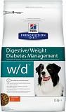 Диетический корм для собак Хиллс PD W/D Digestive / Weight / Diabetes ЖКТ+Вес+Диабет 1.5 кг