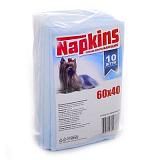 Впитывающие пеленки для собак NAPKINS (целлюлоза) 60*40, 10 шт.