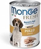 Консервы для взрослых собак Monge Dog мясной рулет курица 400 г